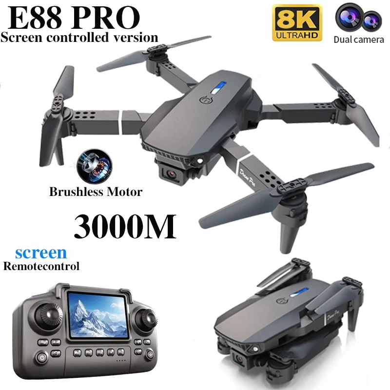 Professional E88 PRO Drone wit - Rc Helicopter Case recension och pris