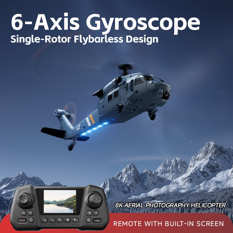 8K Flybarless Optical Flow Hov - Rc Helicopter Large recension och pris